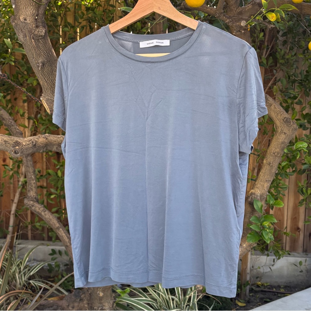 SAMSOE Light Blue Mirage Short Sleeve Tee